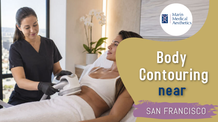 Body contouring treatment preview showing aesthetic body shaping options at Marin Medical Aesthetics