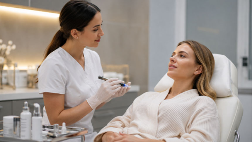 SkinPen microneedling treatment for improving skin texture and creating a smoother, refreshed appearance